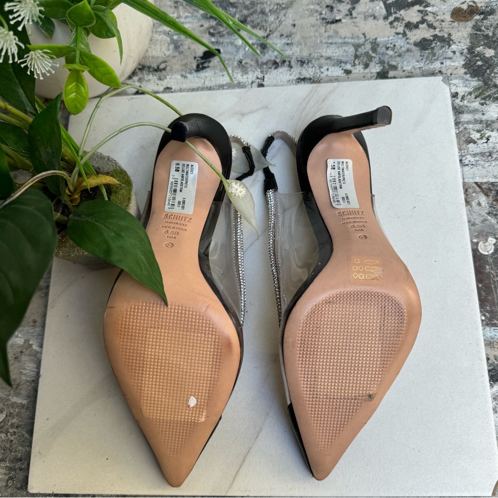 Schutz Audrey Slingback Pointed Toe Pump women size 6.5 - Picture 10 of 11